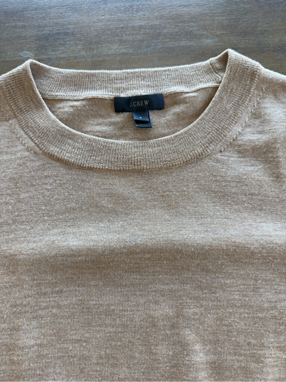 J. Crew Light Camel Crewneck Sweater